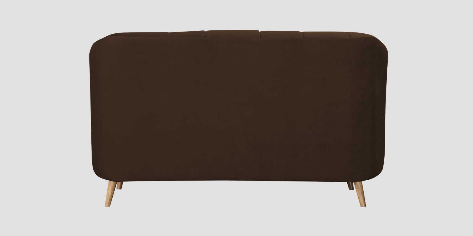 Kaylee Velvet 2 Seater Sofa In Chocolate Brown Colour - Febonic Living