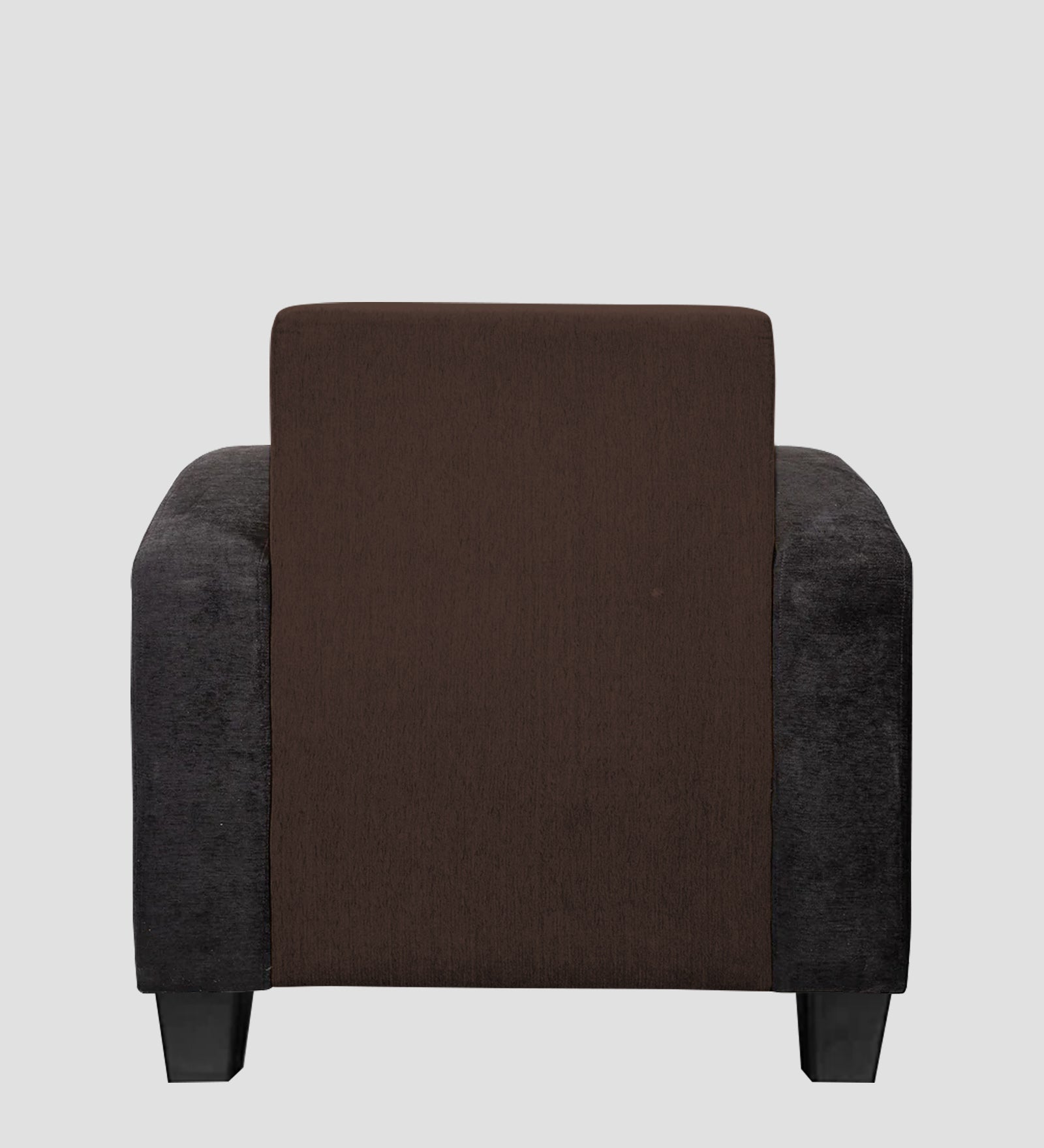 Alex Fabric 1 Seater Sofa In Coffee Brown Colour - Febonic Living