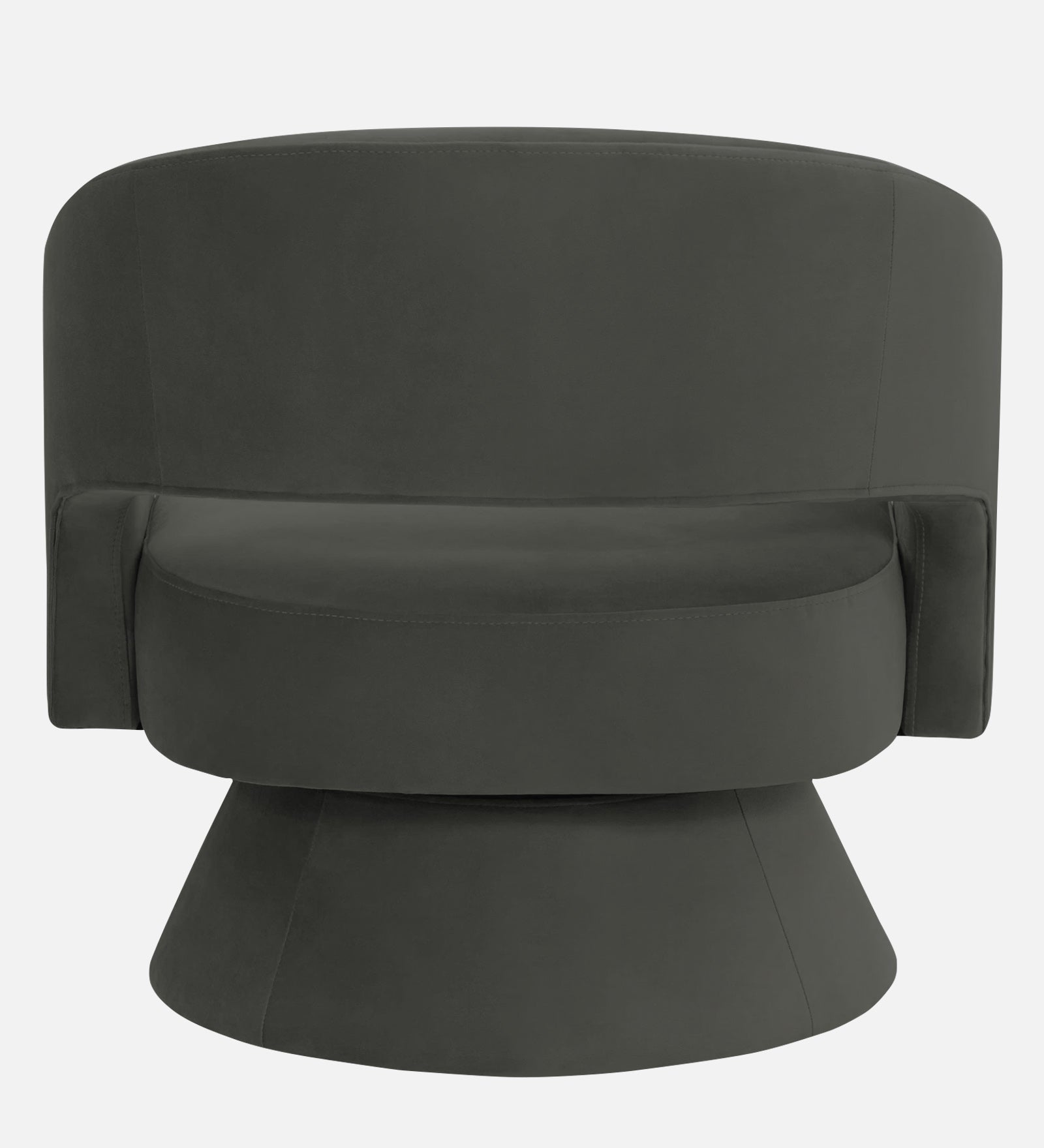 Pendra Velvet Swivel Chair In Hory Grey Colour - Febonic Living