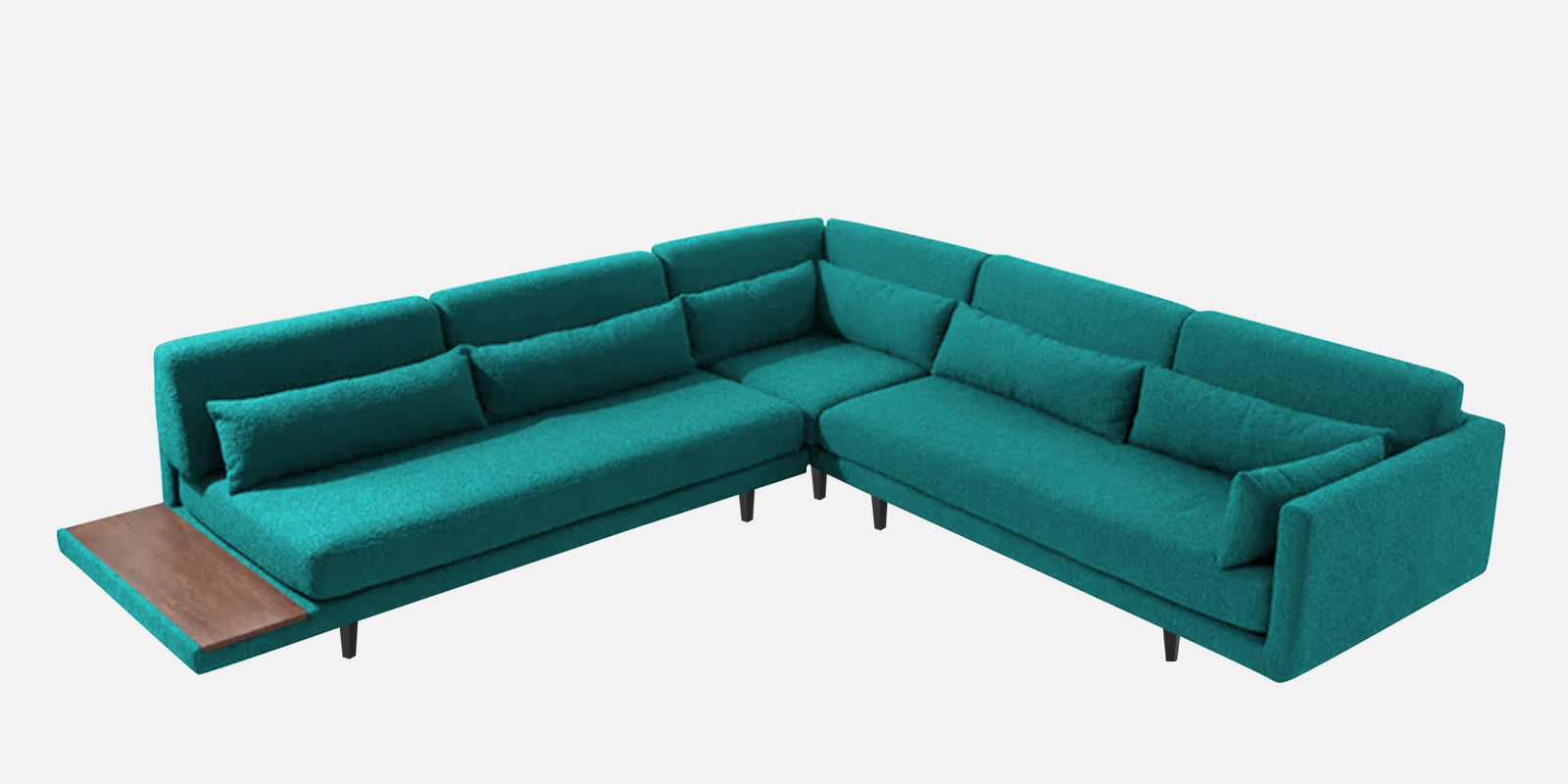 Malta Fabric 6 Seater RHS Corner Sofa In Sea Green Colour - Febonic Living
