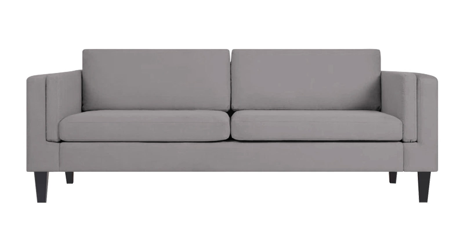 Jasper Velvet 3 Seater Sofa in concrete grey Colour