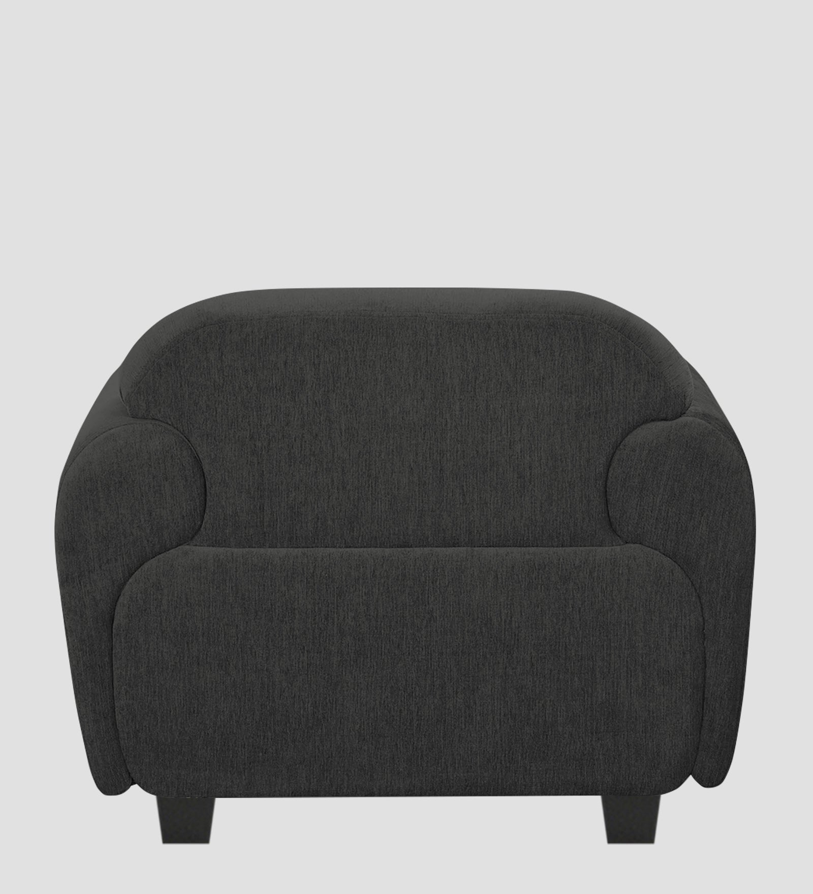 Apollo Fabric 1 Seater Sofa Charcoal Grey Colour - Febonic Living