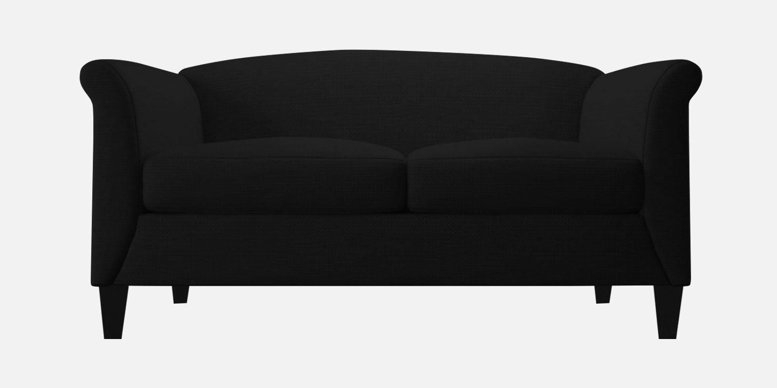 Kimber Fabric 2 Seater Sofa In Zed Black Colour - Febonic Living