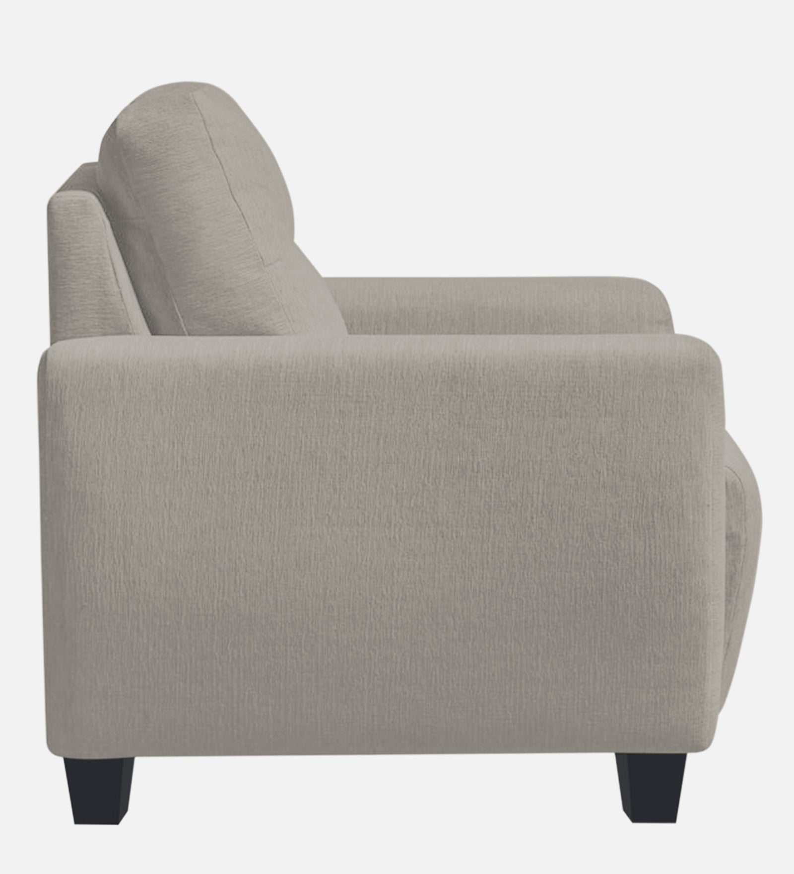 Bakadi Fabric 1 Seater Sofa In Ash Grey Colour - Febonic Living
