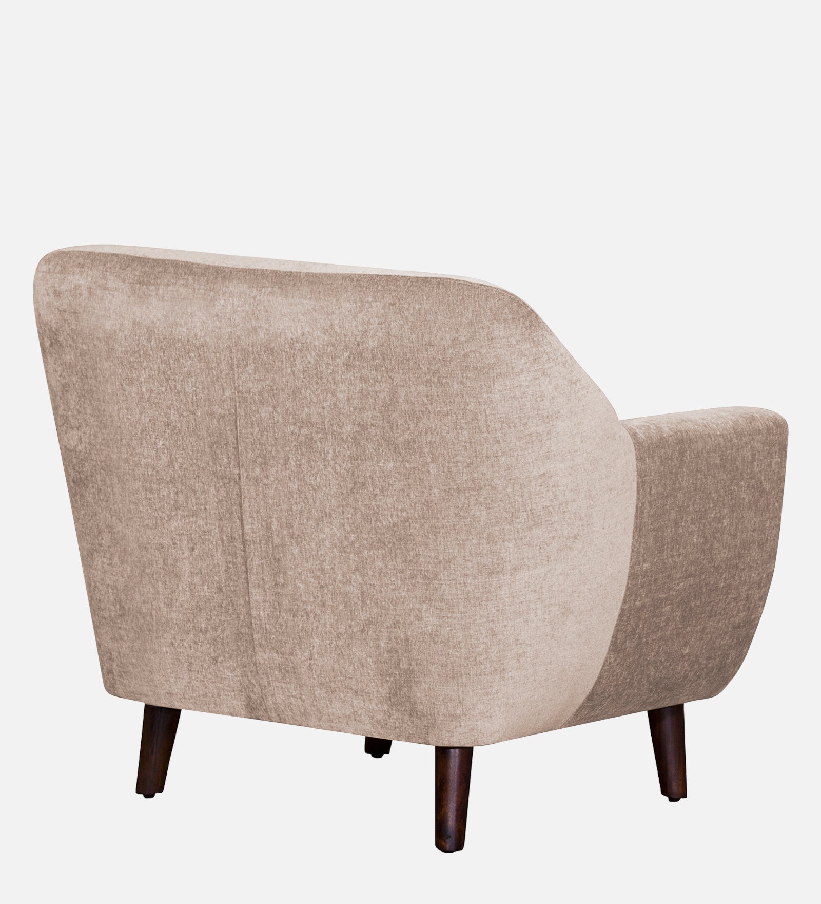 German Fabric 1 Seater Sofa In Kadhi Beige Colour - Febonic Living