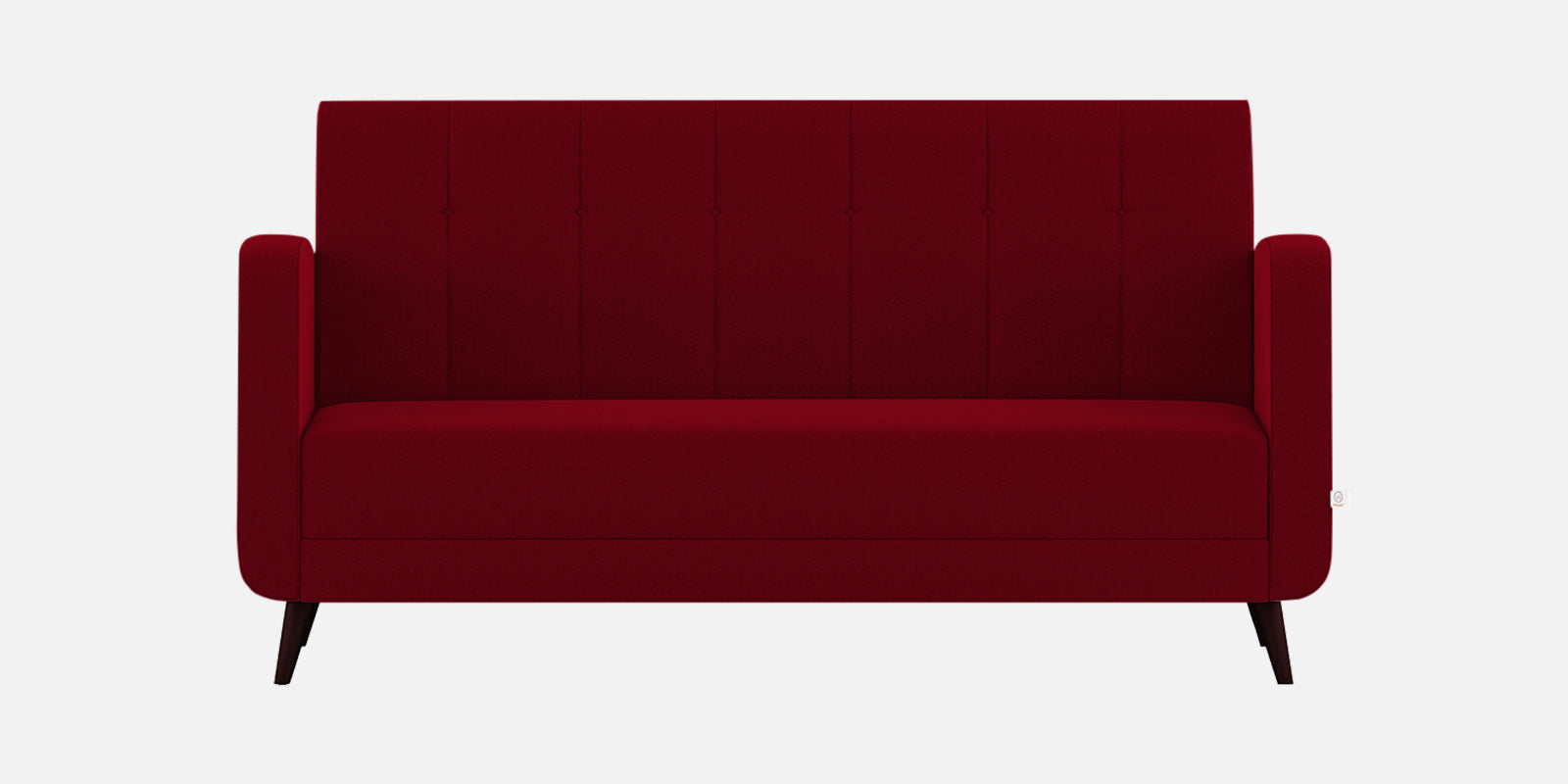 Wiki Velvet 3 Seater Sofa in Cherry Red Colour