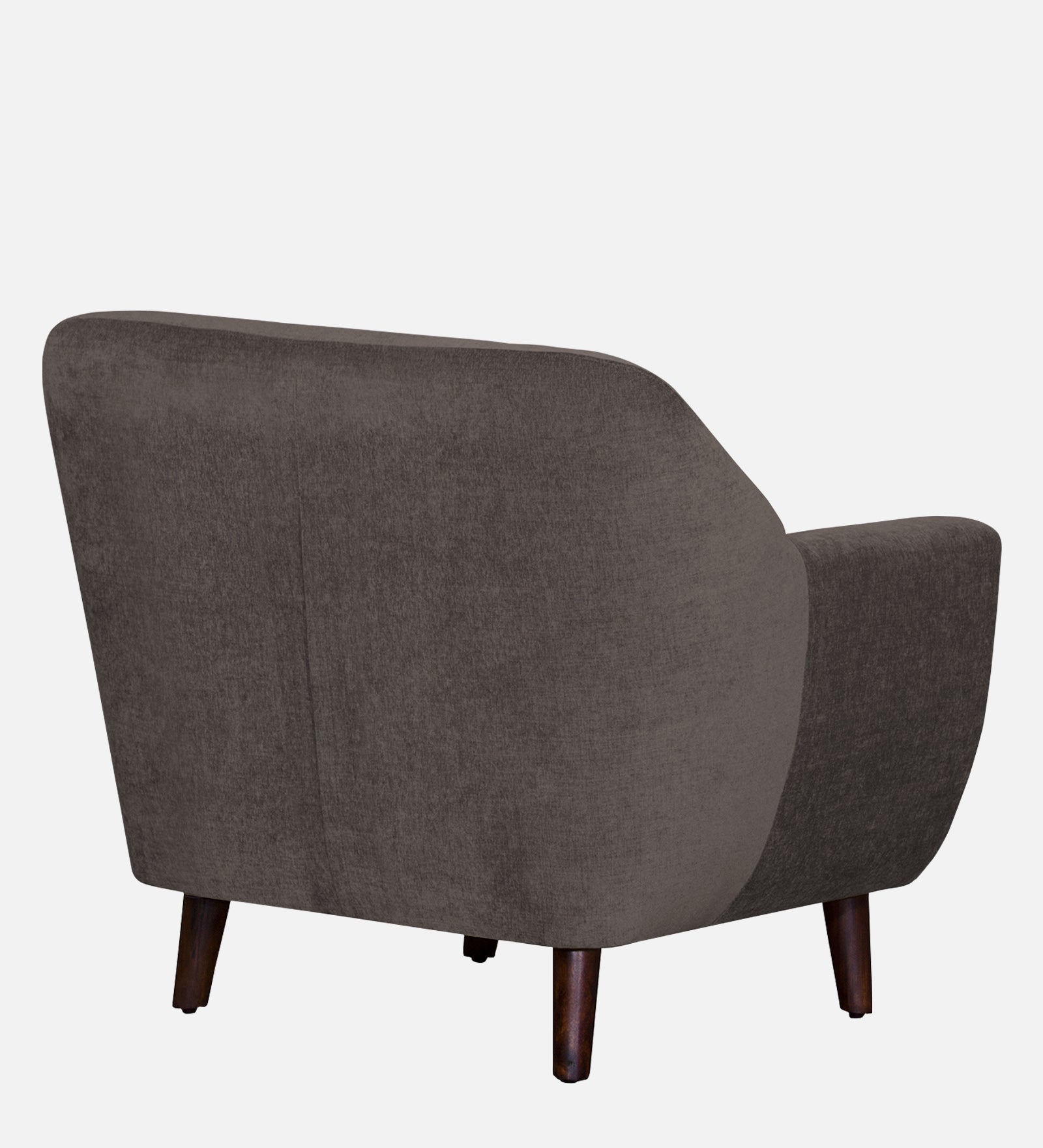 German Fabric 1 Seater Sofa In Caspa Brown Colour - Febonic Living