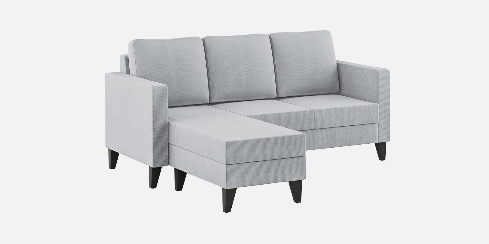 Nori Fabric RHS Sectional Sofa (2+Lounger) In Coin Grey Colour - Febonic Living