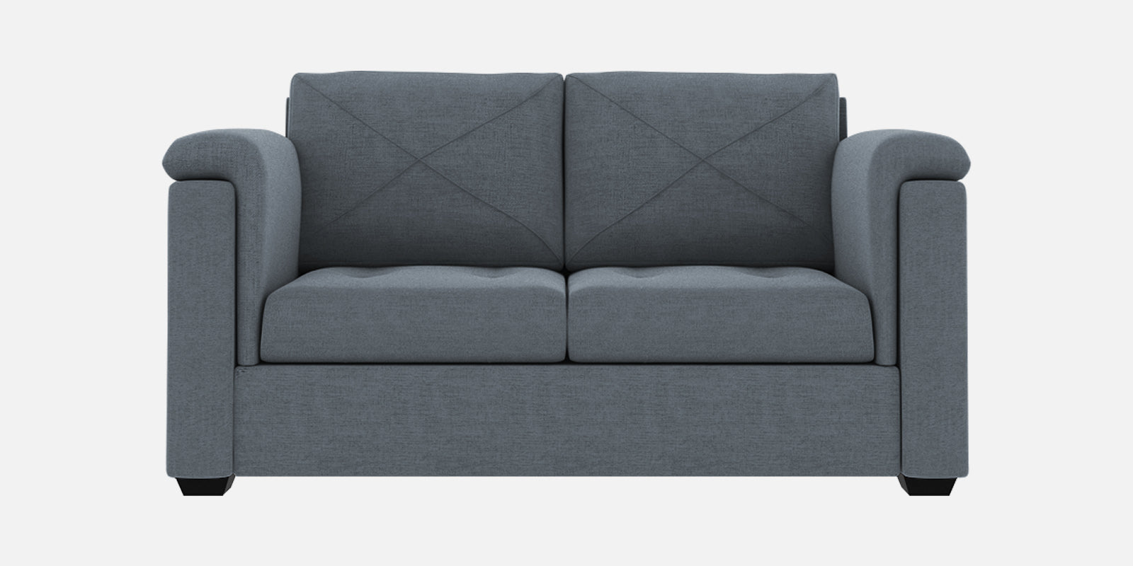 Andres Fabric 2 Seater Sofa In Indigo Blue Colour - Febonic Living