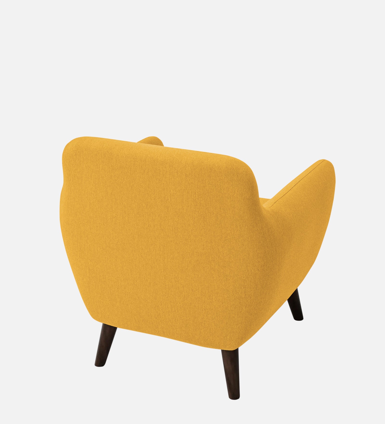 Goofy Fabric 1 Seater Sofa In Bold Yellow Colour - Febonic Living