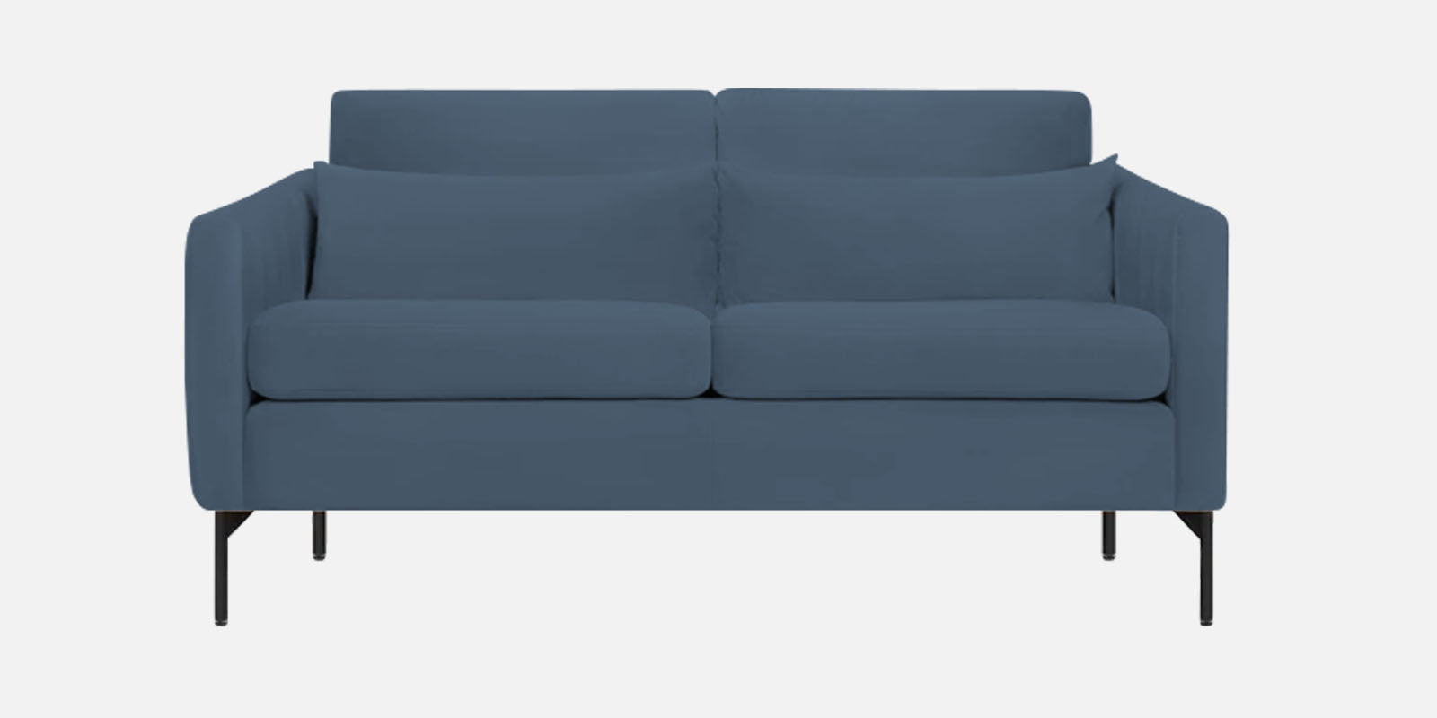 Haru Velvet 2 Seater Sofa In Oxford Blue Colour - Febonic Living