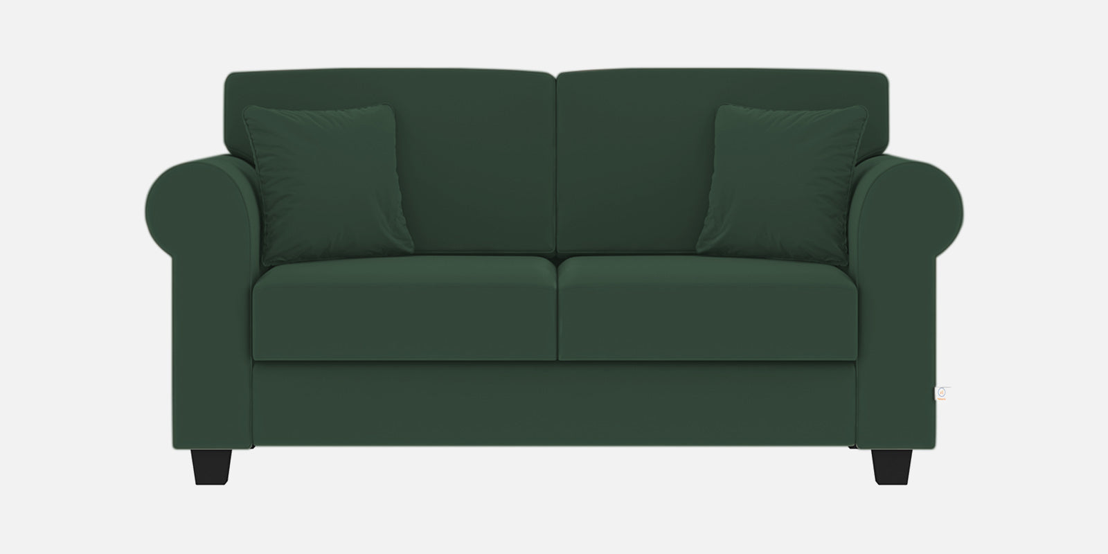 Numonk Velvet 2 Seater Sofa In Amazon Green Colour - Febonic Living