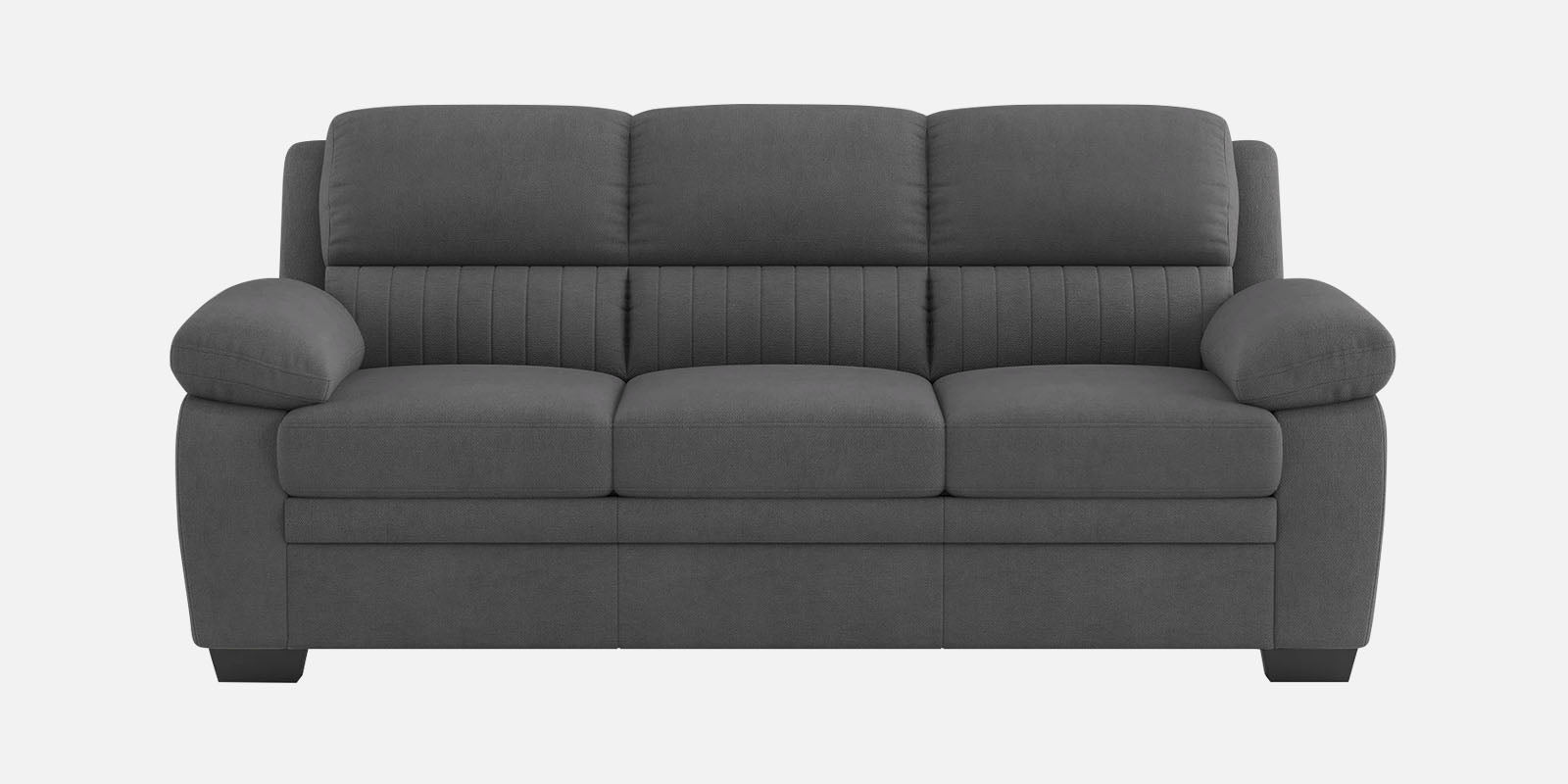 Miranda Velvet 3 Seater Sofa In Davy grey Colour - Febonic Living