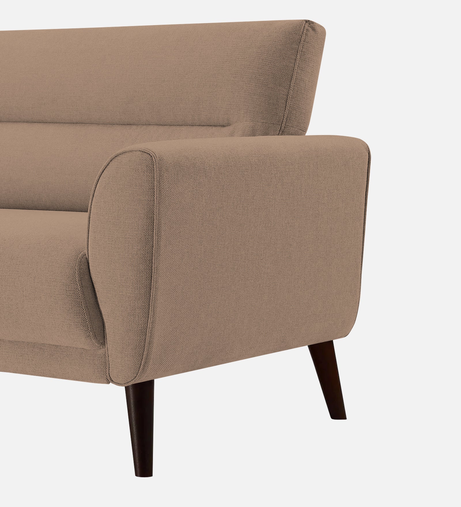Castro Fabric 1 Seater Sofa In Cookie Beige Colour - Febonic Living