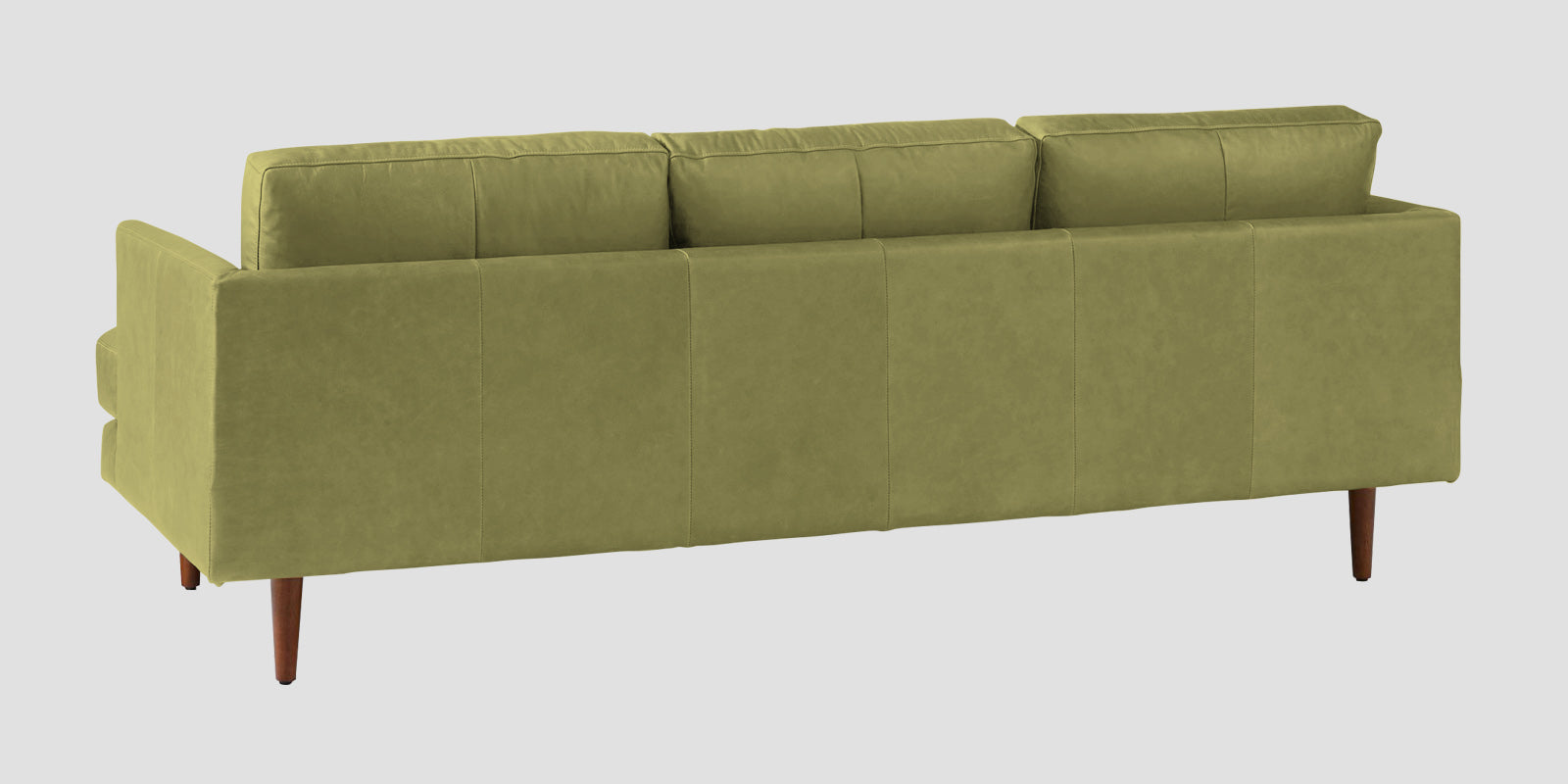 Sterio Leatherette 3 Seater Sofa In Spring Green Colour - Febonic Living
