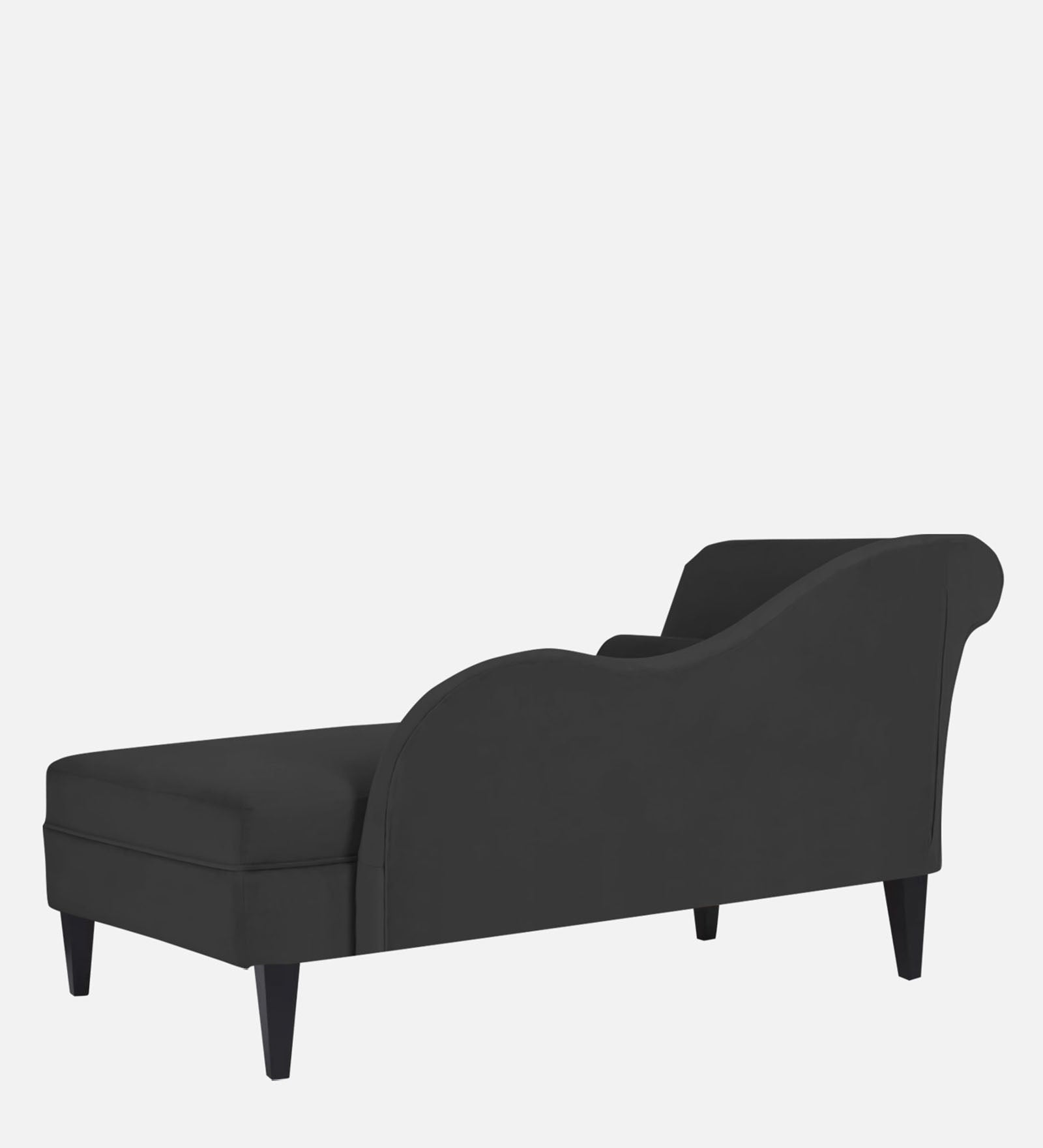 Rana Velvet LHS Chaise Lounger In Hory Grey Colour - Febonic Living