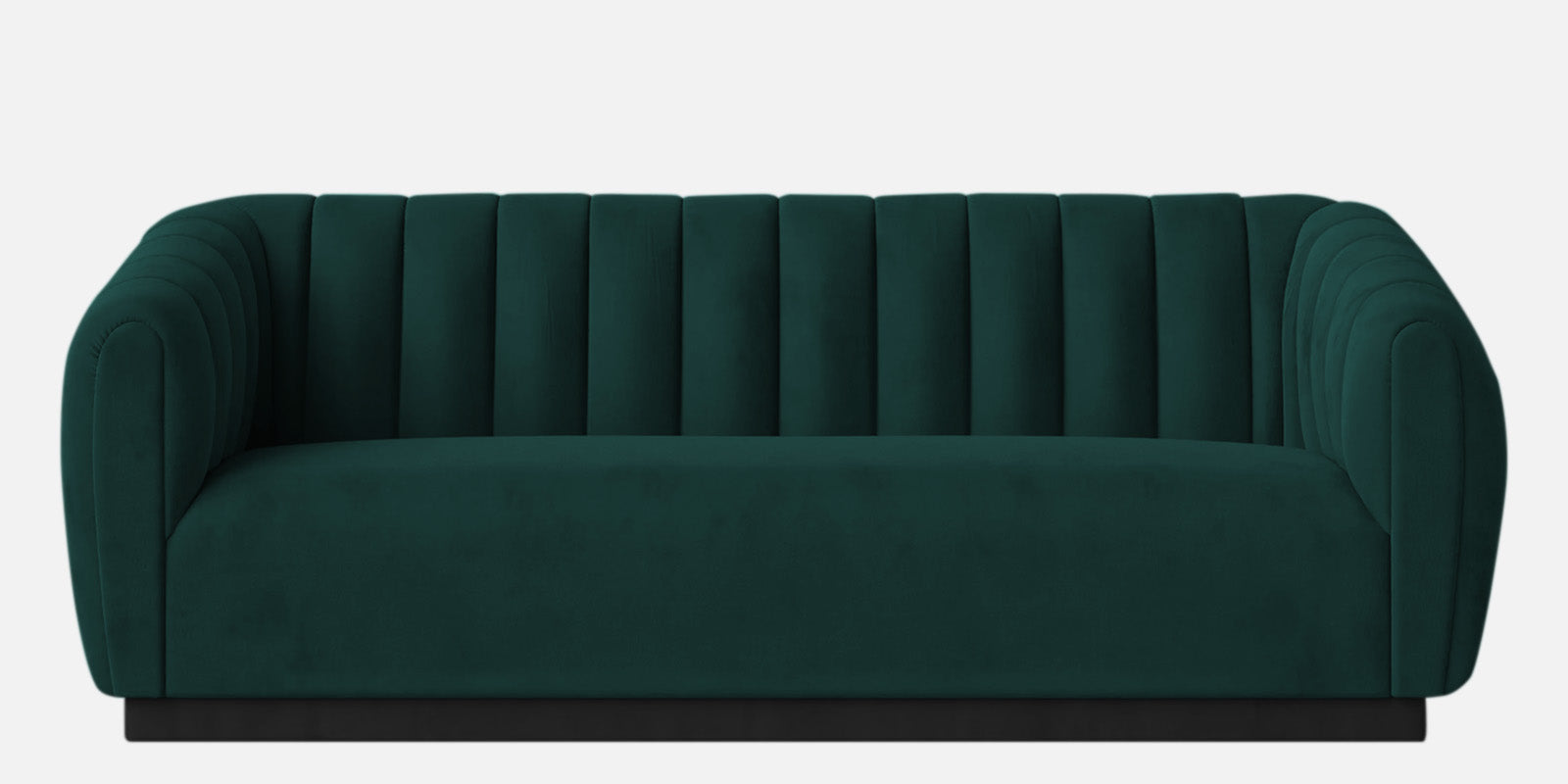 Ferry Velvet 3 Seater Sofa In Forest Green Colour - Febonic Living
