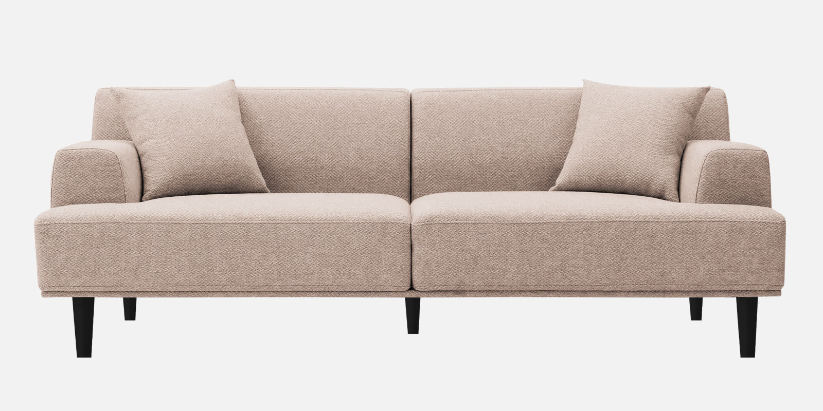 Cobby Fabric 3 Seater Sofa In Mush Beige Colour - Febonic Living