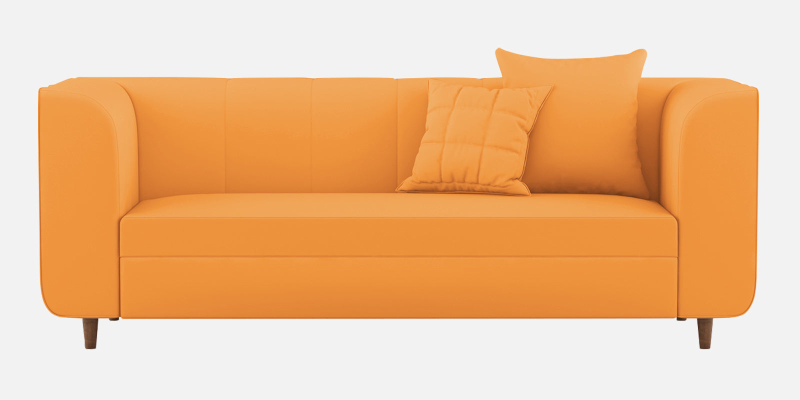 Sumo Velvet 3 Seater Sofa In Tangerine orange Colour - Febonic Living