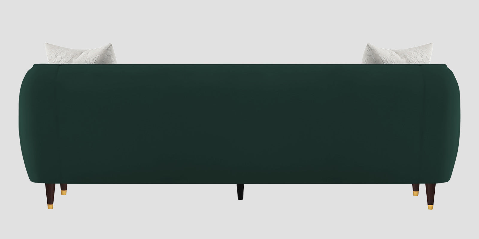 Hairo Velvet 3 Seater Sofa In Forest Green Colour