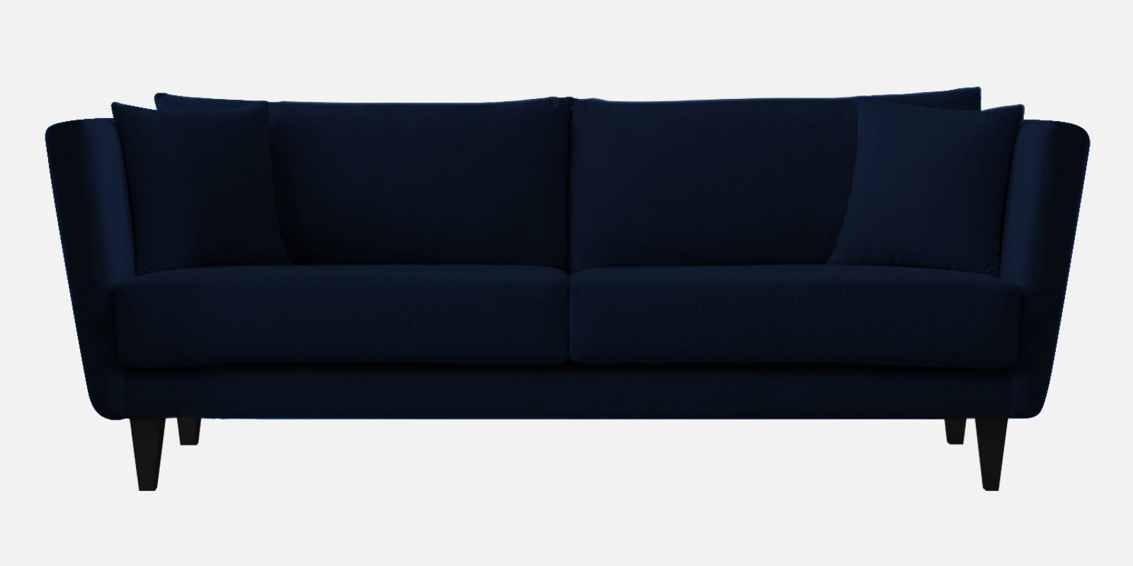 Norway Velvet 3 Seater Sofa In Dark Blue Colour - Febonic Living