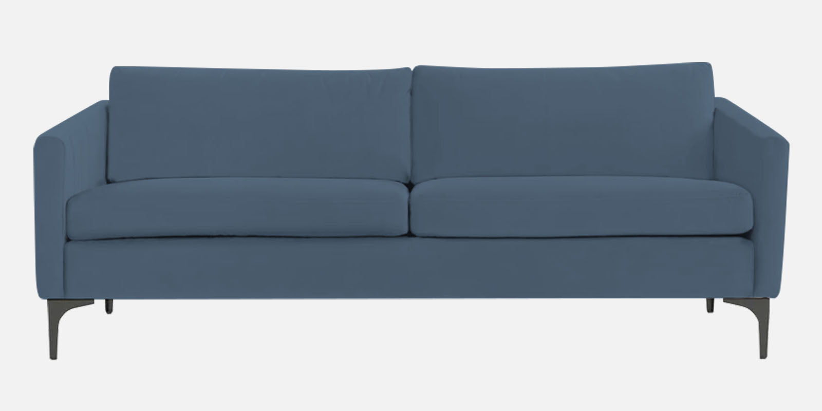 Haru Velvet 3 Seater Sofa in Oxford Blue Colour