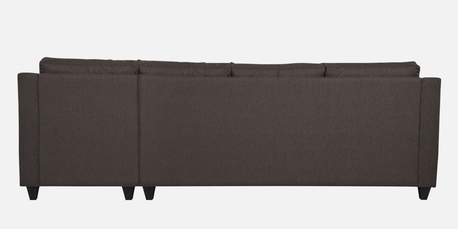 Welly Fabric LHS Sectional Sofa (3+Lounger) In Caspa Brown Colour - Febonic Living