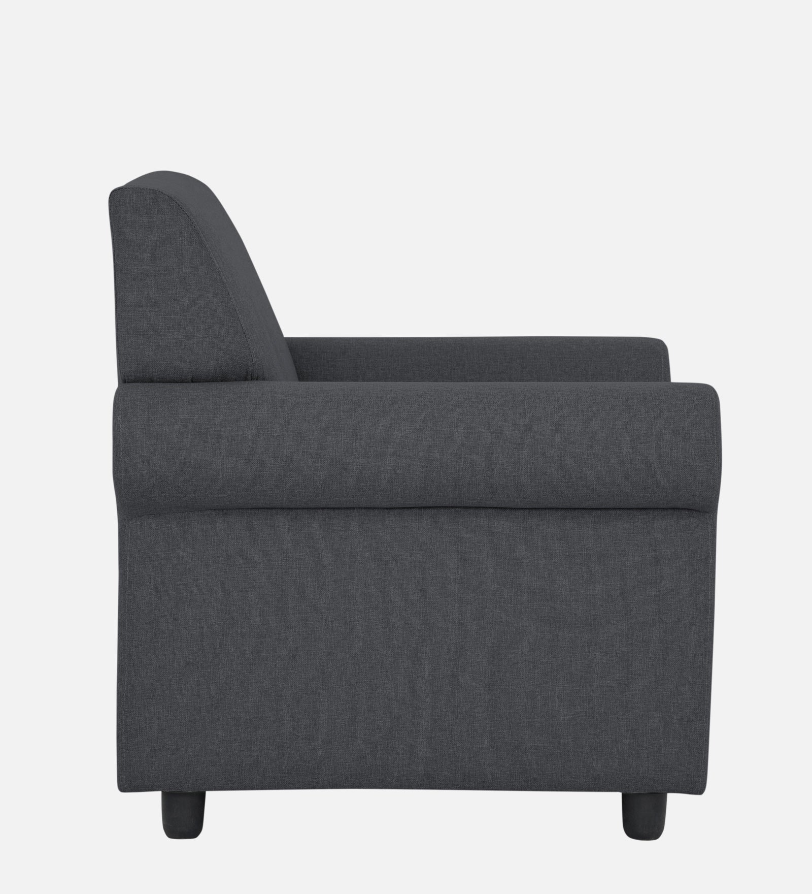 Ribby Fabric 1 Seater Sofa In Maba Grey Colour - Febonic Living