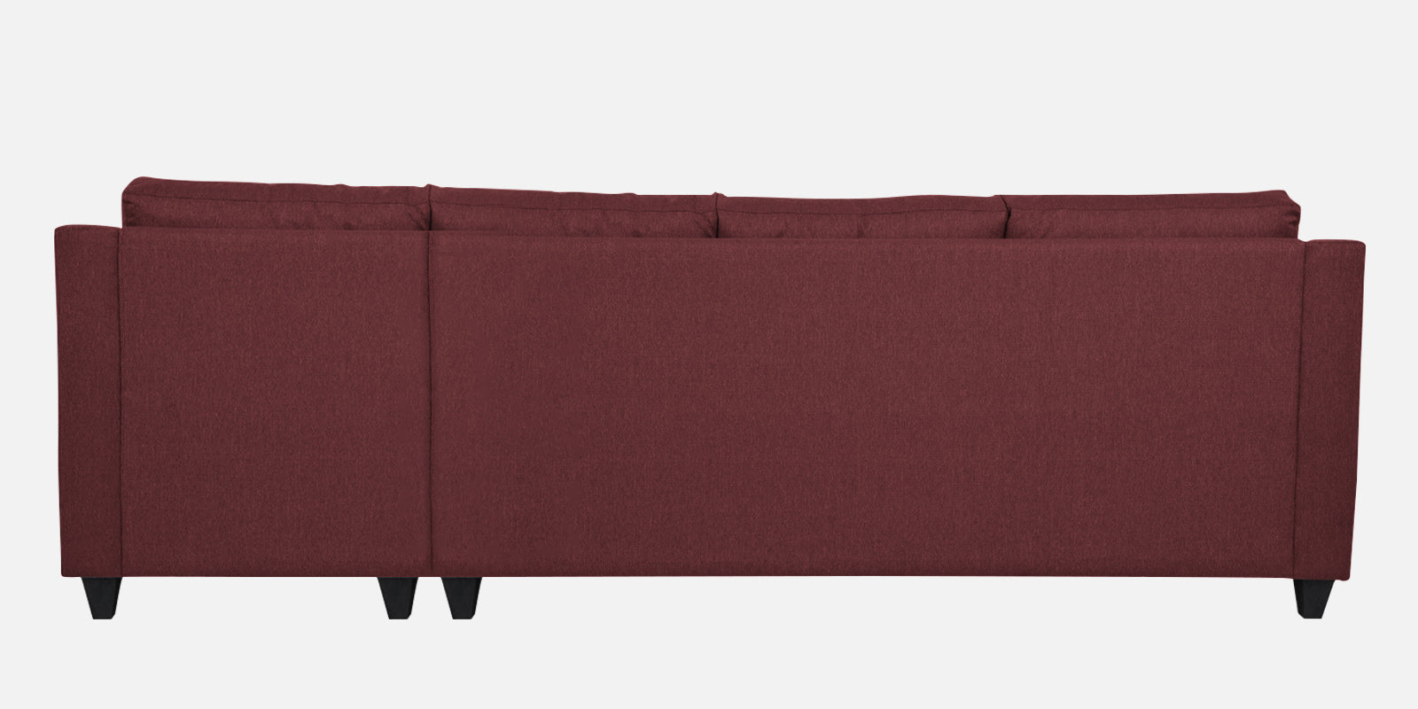 Welly Fabric LHS Sectional Sofa (3+Lounger) In Blaze Red Colour - Febonic Living