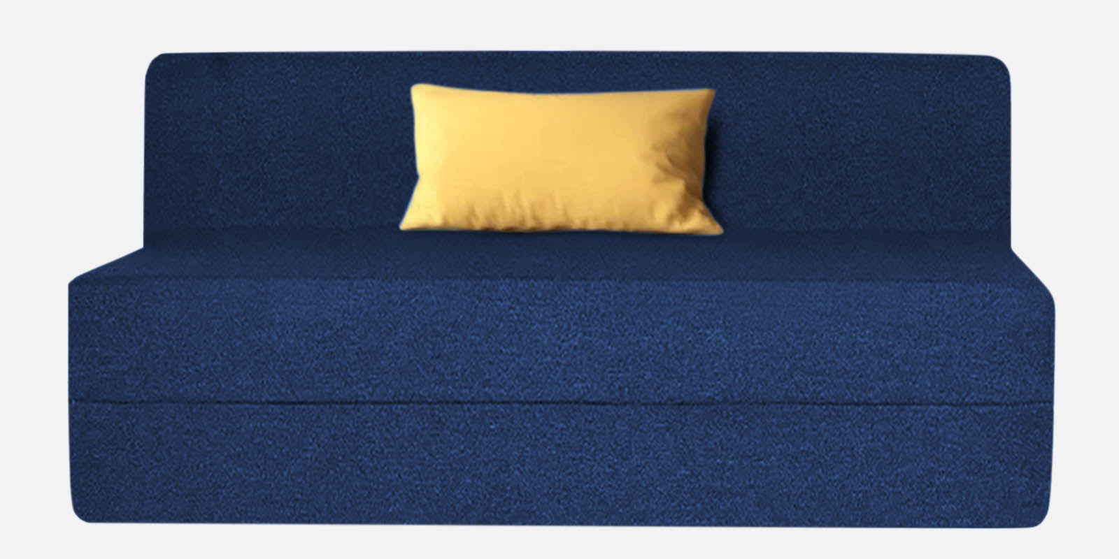 Fleepy Fabric 2 Seater Foldable Sofa Cum Bed In Royal Blue Colour - Febonic Living