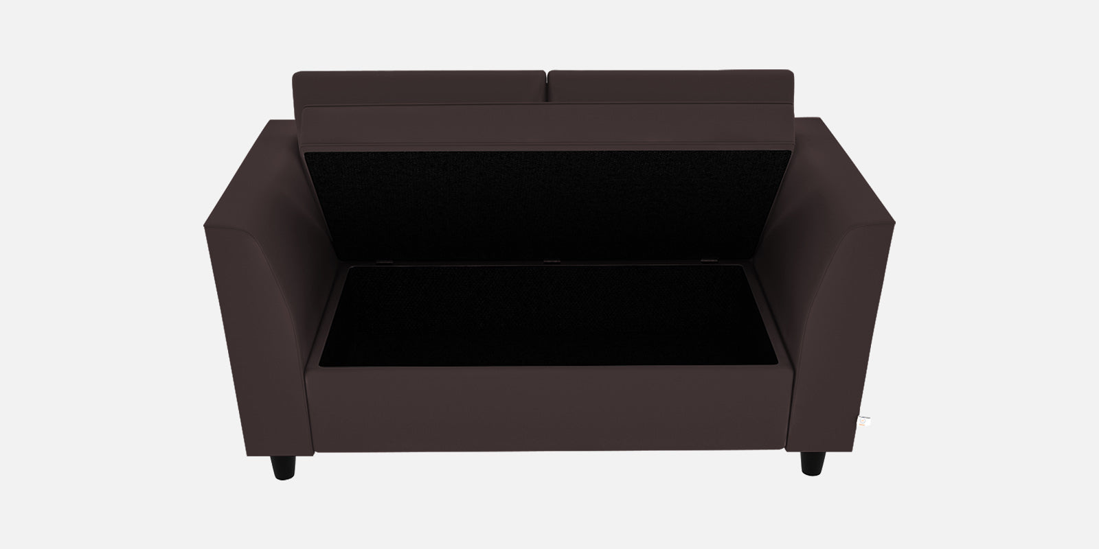 Bristo Velvet 2 Seater Sofa In Mocha Brown Colour With Storage - Febonic Living