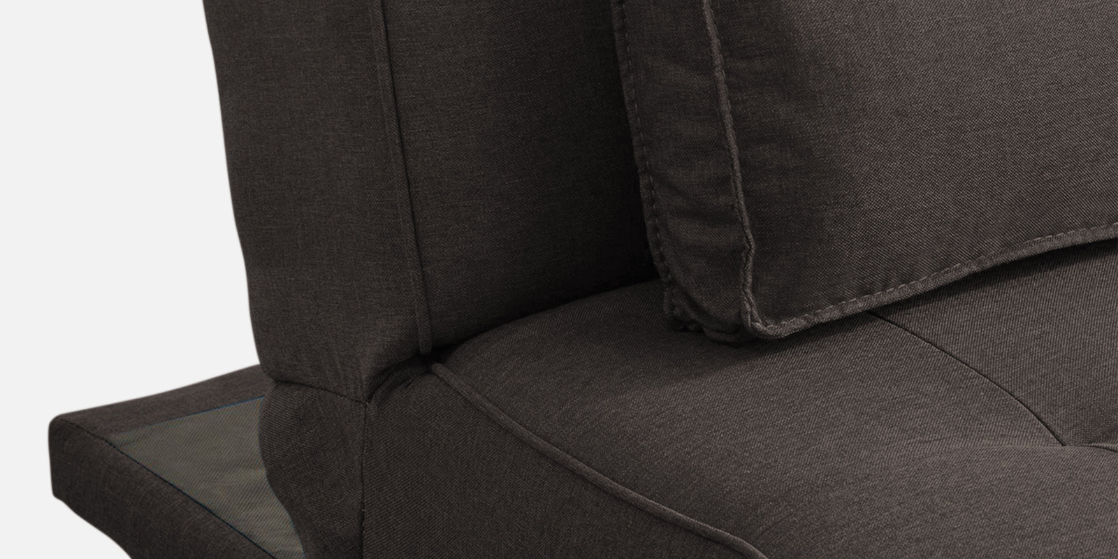 Jerry Fabric 3 Seater Convertible Sofa Cum Bed In Caspa Brown Colour - Febonic Living