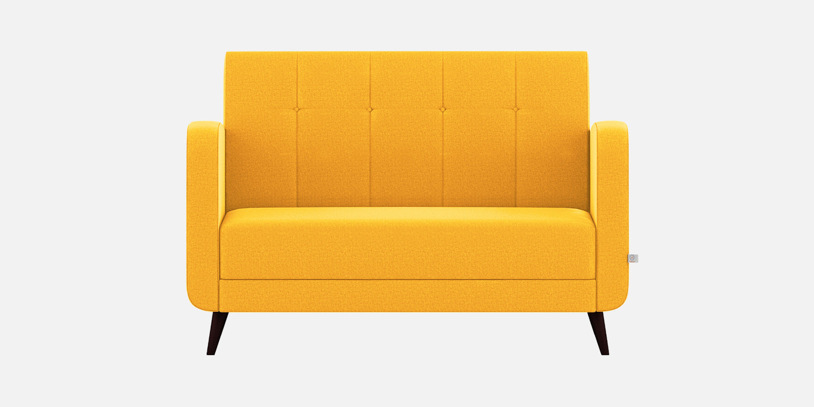 Wiki Velvet 2 Seater Sofa In Safforn Yellow Colour - Febonic Living