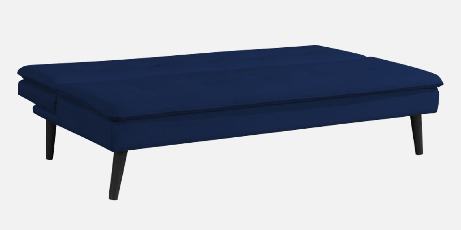 Toner Fabric 3 Seater Convertible Sofa Cum Bed In Royal Blue Colour - Febonic Living