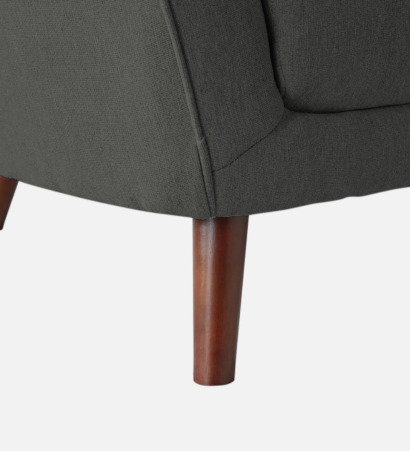 Benjamin Fabric 1 Seater Sofa In Charcoal Grey Colour - Febonic Living