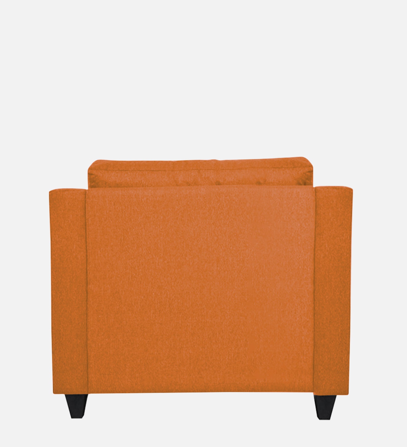 Welly Fabric 1 Seater Sofa In Dark Orange Colour - Febonic Living
