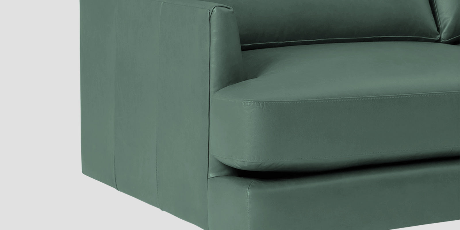 Sterio Leatherette 2 Seater Sofa In Mint Green Colour - Febonic Living