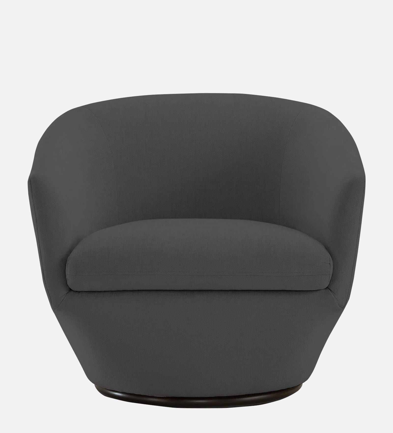 Haddie Velvet Swivel Chair In Davy Grey Colour - Febonic Living