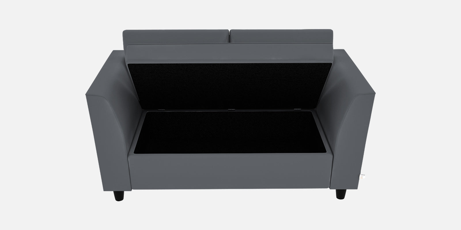 Bristo Velvet 2 Seater Sofa In Pubble Grey Colour With Storage - Febonic Living