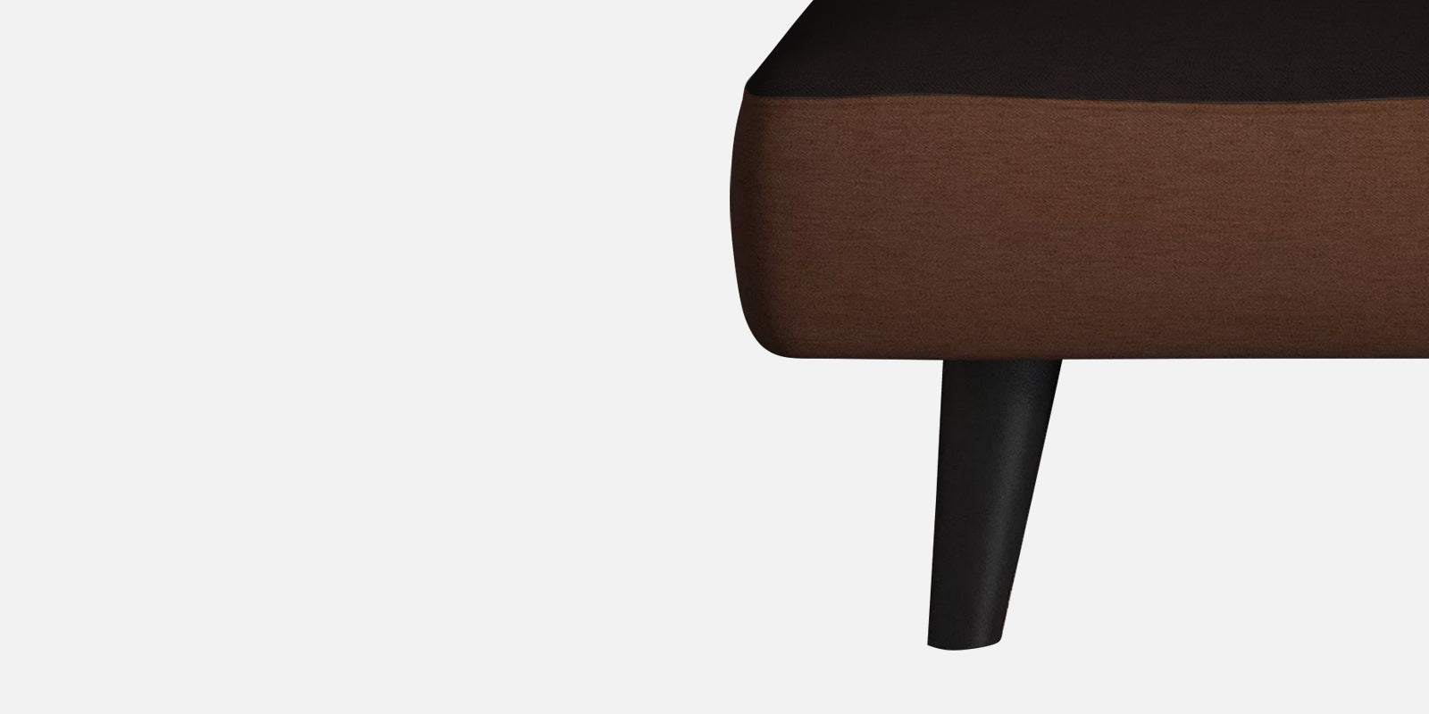 Vedan Fabric 3 Seater Convertible Sofa Cum Bed In Dark Brown Colour - Febonic Living