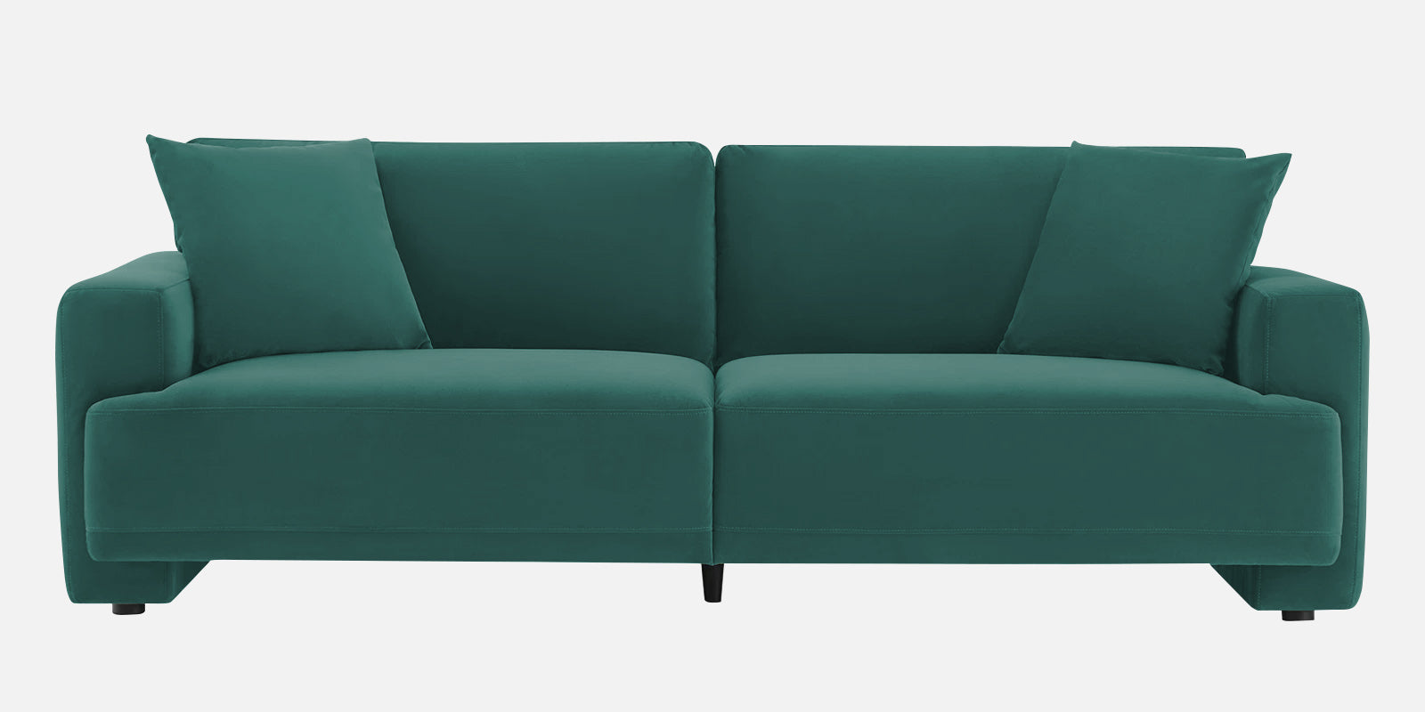 Kosta Velvet 3 Seater Sofa In Pine Green Colour - Febonic Living