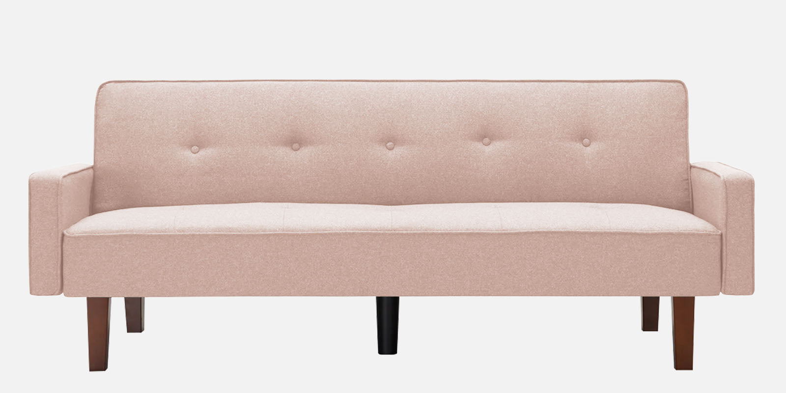 Nebia Fabric 3 Seater Convertible Sofa Cum Bed In Woom Beige Colour - Febonic Living