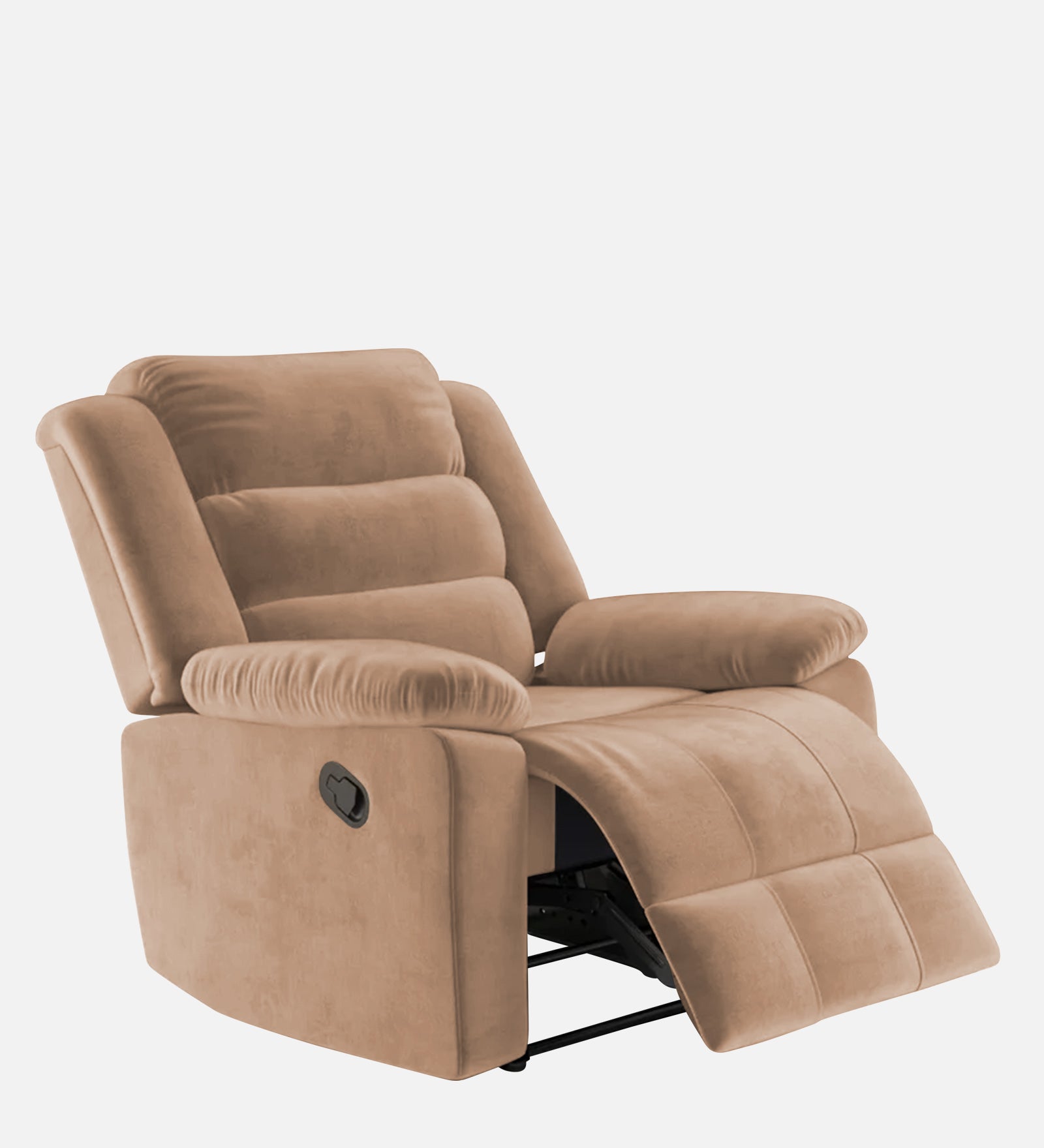 Erra Fabric 1 Seater Motorized Recliner In Cosmic Beige Colour - Febonic Living