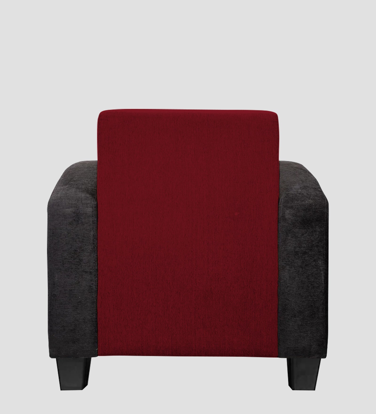 Alex Fabric 1 Seater Sofa In Ruby Red Colour - Febonic Living