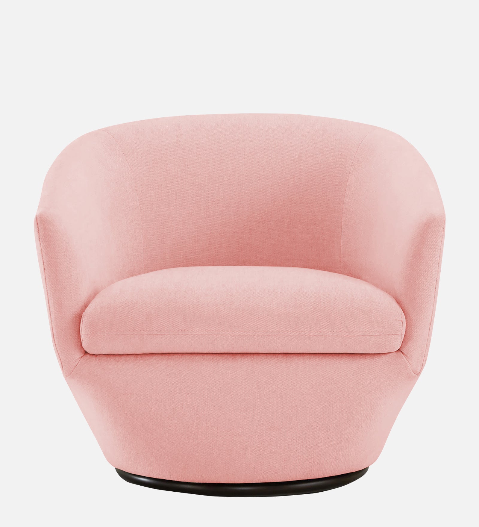 Haddie Velvet Swivel Chair In Millennial Pink Colour - Febonic Living