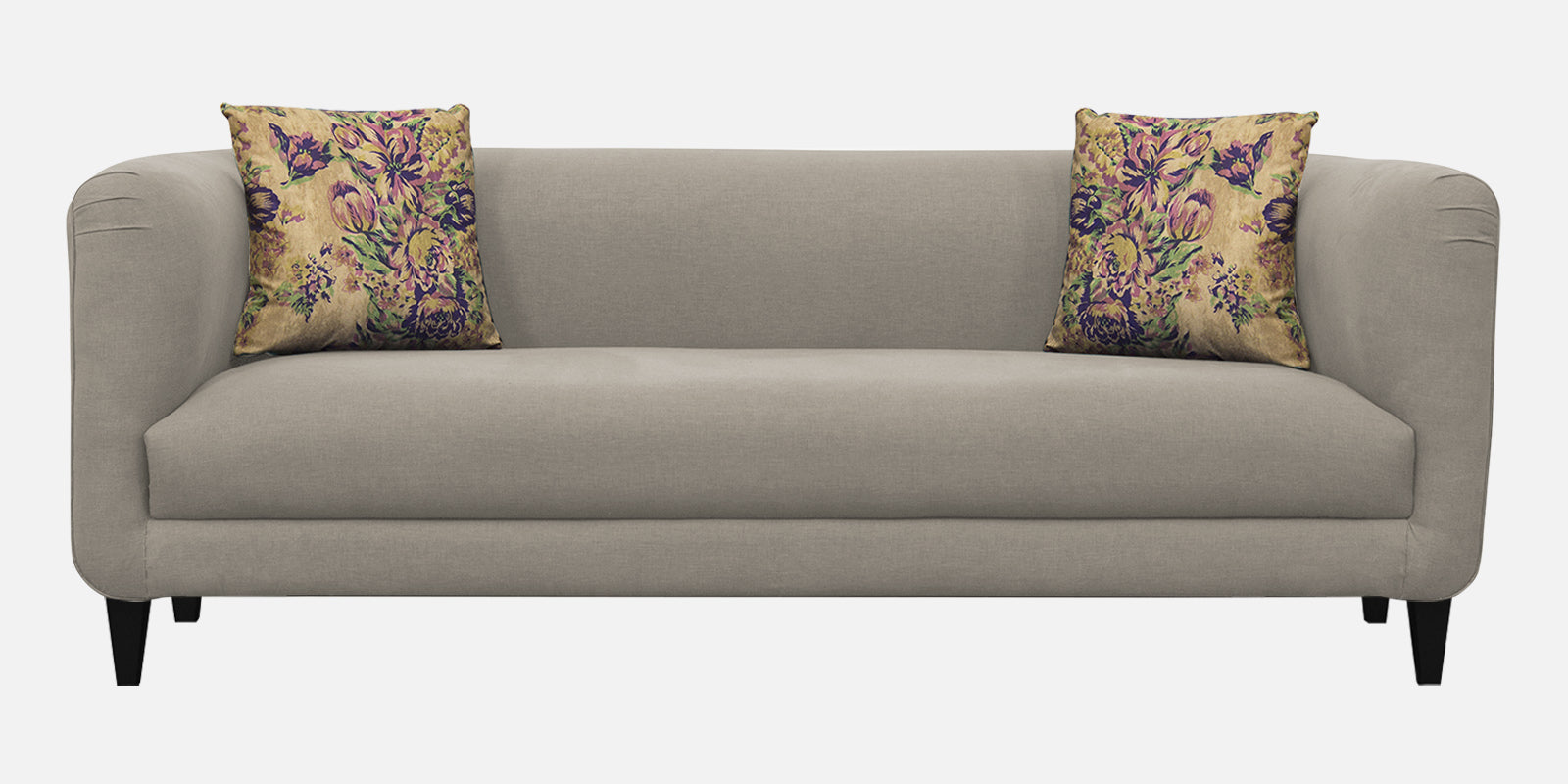 Niki Fabric 3 Seater Sofa In Ash Grey Colour - Febonic Living