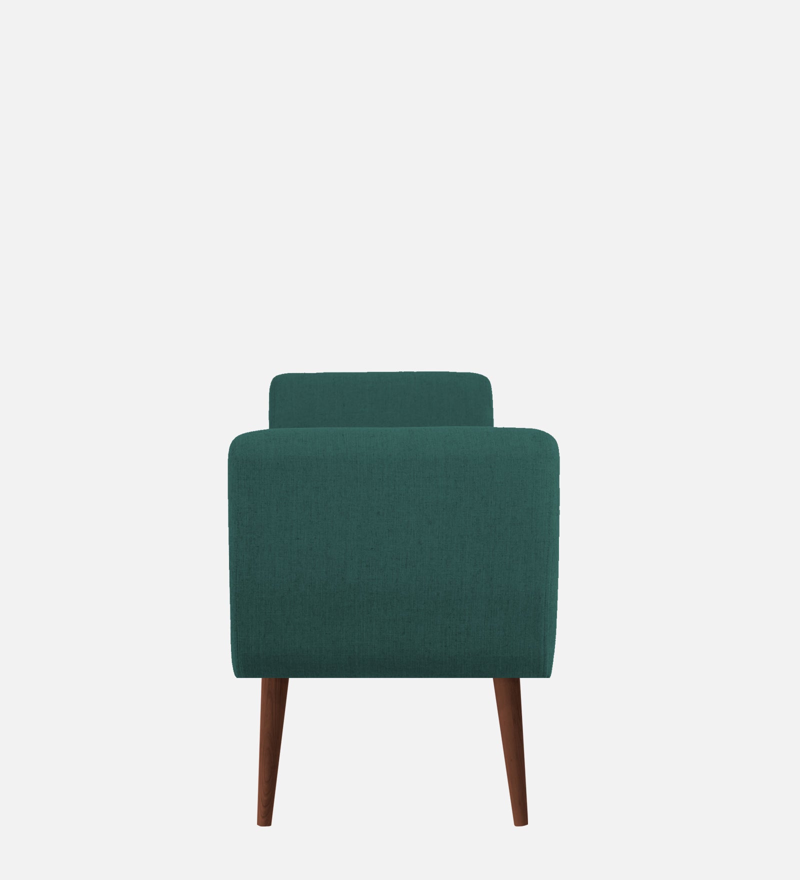 Cartes Velvet Bench In Pine Green Colour