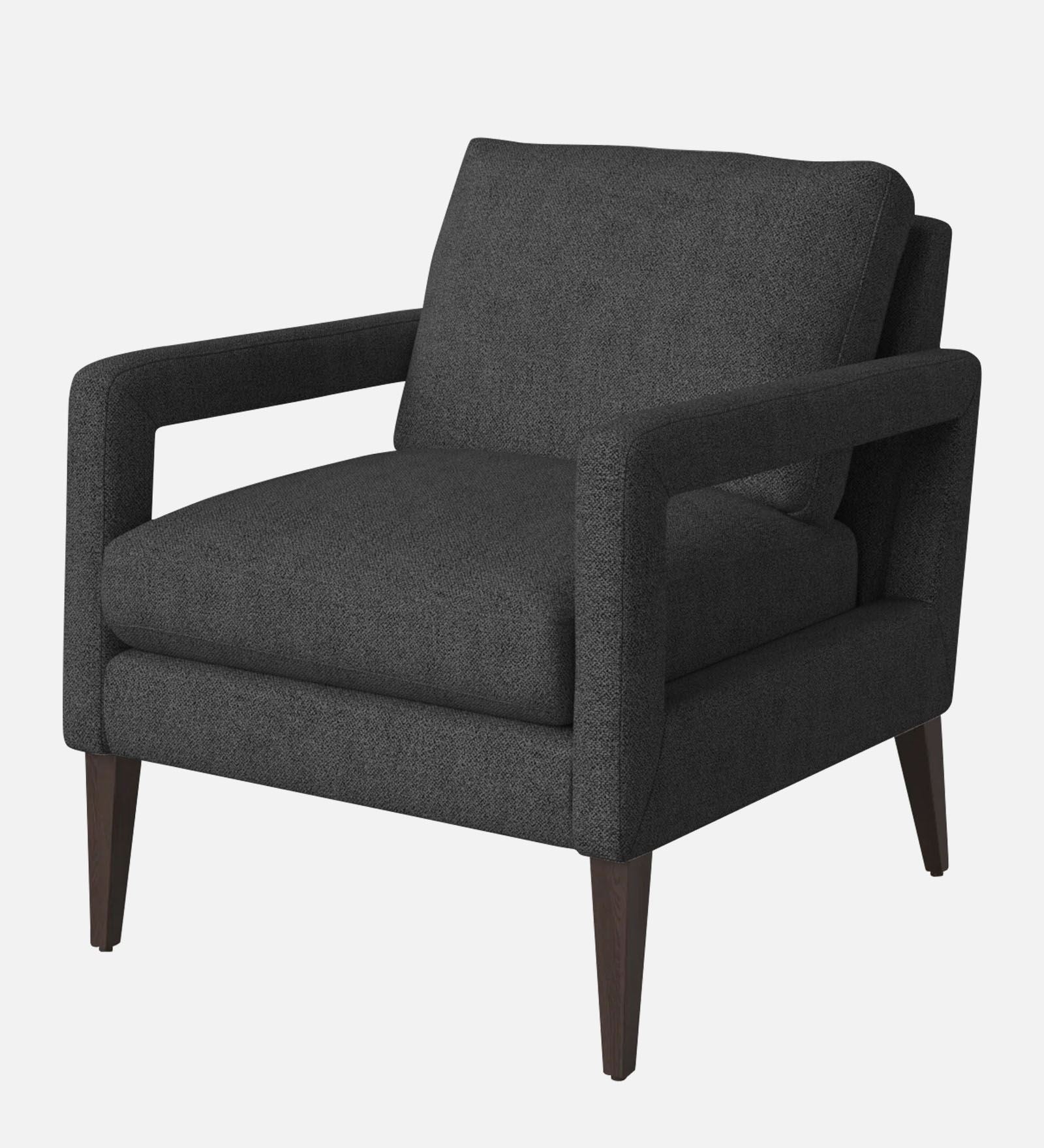 Olsen Fabric Arm Chair In Charcoal Grey Colour - Febonic Living