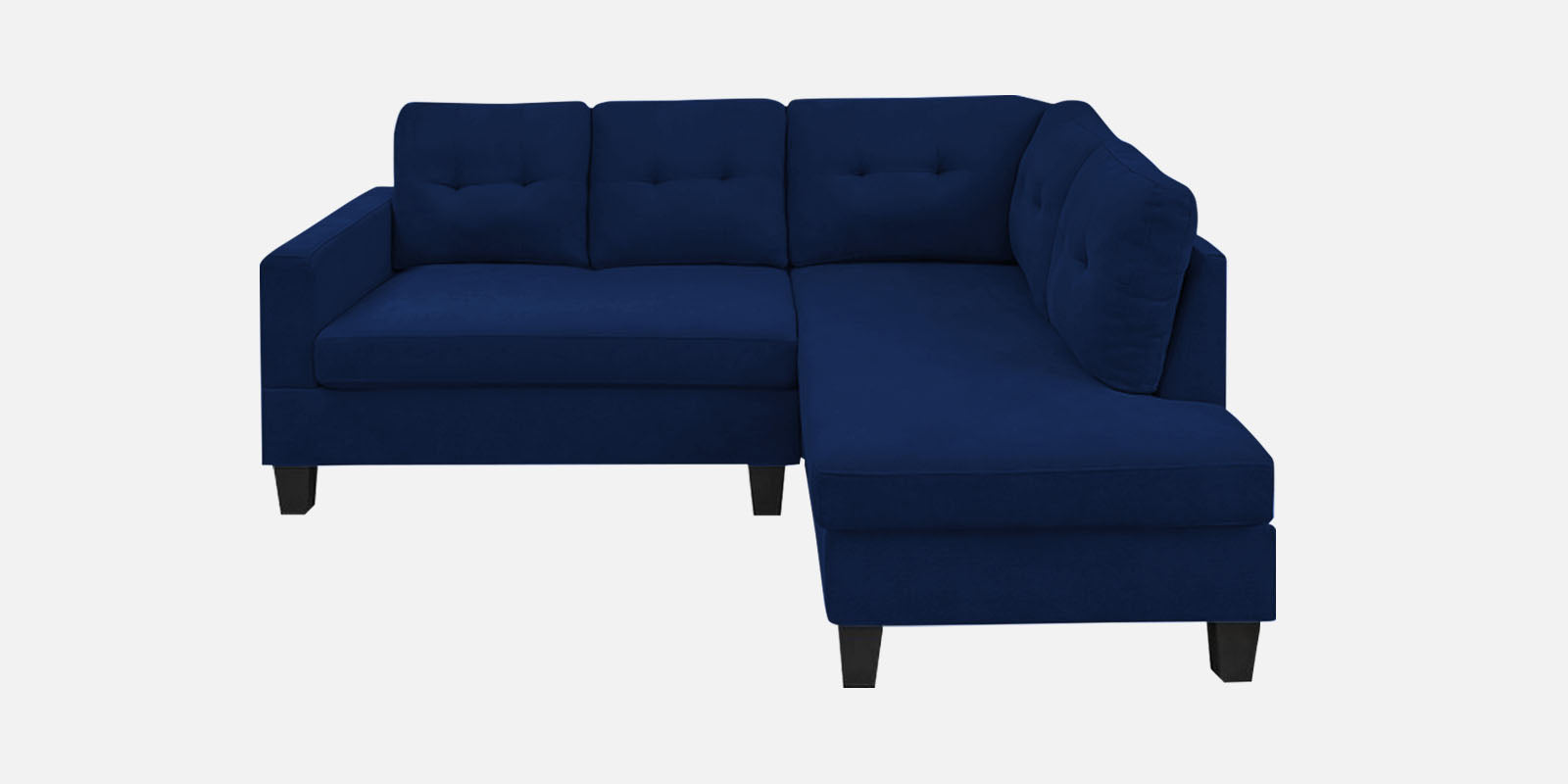 Thomas Fabric LHS Sectional Sofa (2+Lounger) In Royal Blue Colour - Febonic Living