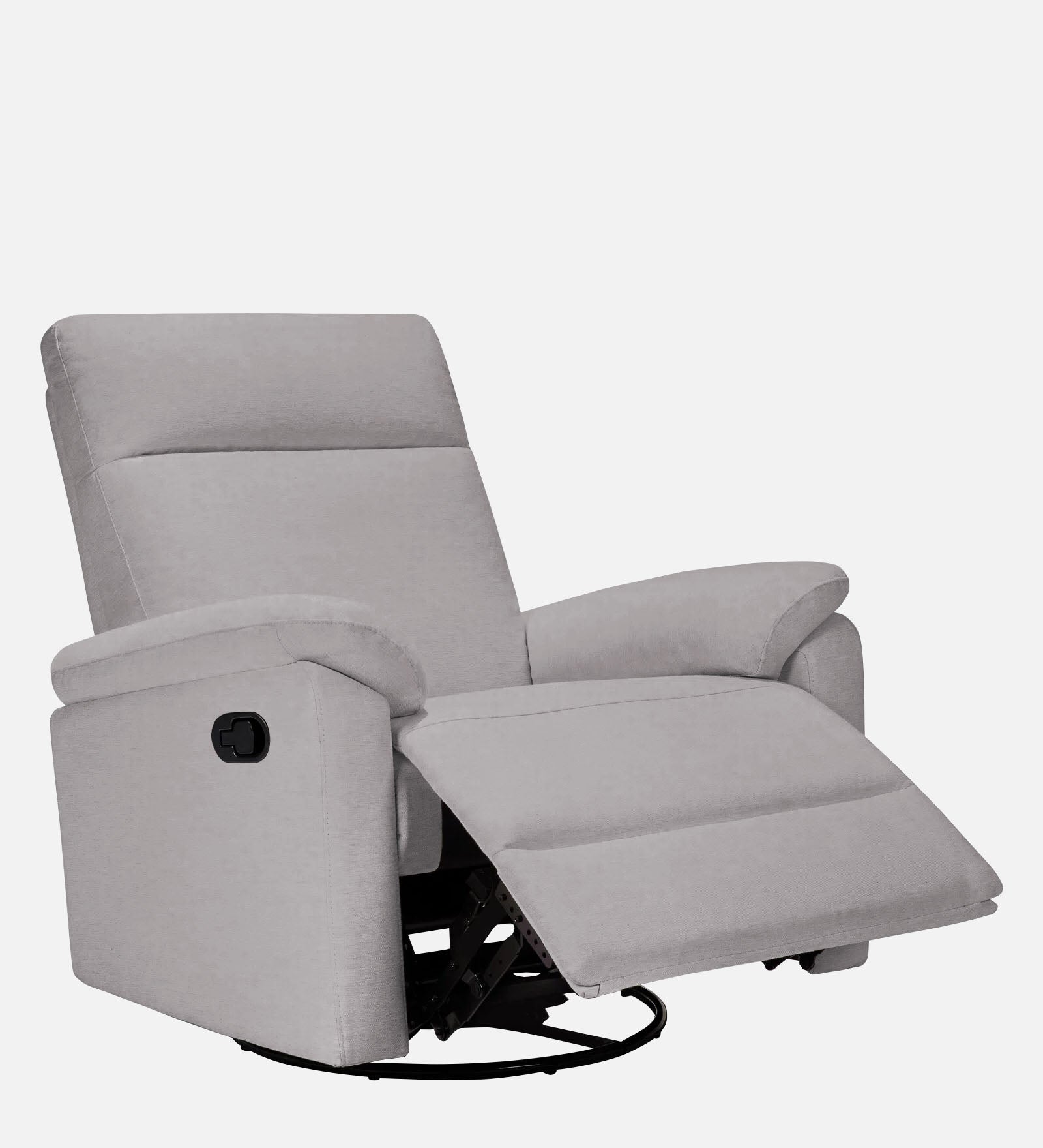 Mandy Fabric 1 Seater Manual Recliner In Concrete Grey Colour - Febonic Living